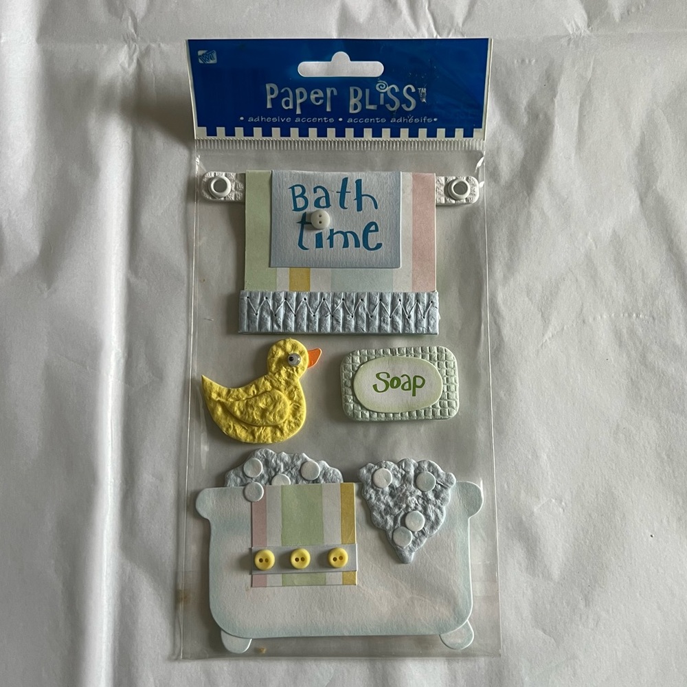 NWT Paper Bliss Bath Time Dimensional Stickers